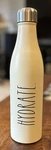 Rae Dunn Hydrate 17OZ Insulated Stainless Steel Metal Water Bottle Flask Ivory New. Price: $12.00.