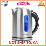 Electric Kettle, 1.7L Tea With Led Illumination, Hot Water Ke... New. Price: $40.55.