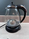 Capresso 259 H2O Plus Glass Water Kettle, Polished Chrome Williams Sonoma Used. Price: $31.99.