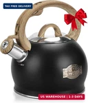 Hauce Radio Tea Stovetop, Black KETTLES-2.1 Quart Loud Whistle New. Price: $52.26.