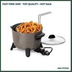 Presto Big Kettle Ceramic Deep Fryer/multi-cooker, 06026 New. Price: $46.09.