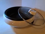 Aroma ASP-133 Electric Skillet With Temperature Control And Glass Lid Used. Price: $20.49.
