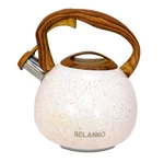 Belanko Beige Multicolor Stove Top Tea Kettle With Faux Wood Grain Handle Pre-owned. Price: $12.99.