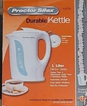 Proctor Silex Durable Electric Kettle White 1 Liter New. Price: $15.00.