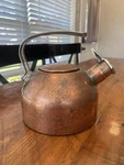 Chantal Copper Clad Tea Kettle 1.8 Quart Two-tone Harmonica Whistle Patina Read. Used. Price: $55.00.