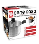 Bene Casa Aluminun Flan Mold Double Boile With Glass Lid (1.6 Liter ) New. Price: $35.99.