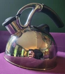 Oxo Good Grips Uplift Whistling Tea Kettle 2.0QT Stainless Steel Used. Price: $27.00.