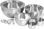 Megachef 14 Piece Stainl Steel Measuring Cup And Spoon Set With Mixing New. Price: $46.85.