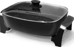 Elite Gourmet EG-6203 10.5 Qt Electric Skillet Black Glass Lid 1500W New. Price: $125.00.