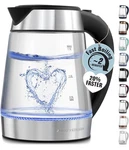 Zulay Kitchen Electric Kettle 1.7L Glass Stainless Steel Fast Boil Led Bpa Free New. Price: $19.50.