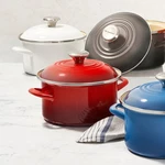 Creuset Enameled-steel Stock Pot With Stainless-steel Knob 12-QT, Full Color New. Price: $79.99.