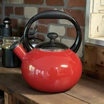 Chantal 1.8 Qt. Enamel-on-steel Classic Tea Kettle Red Whistling New. Price: $45.00.