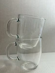 Bodum Bistro Espresso Clear Glass Handled Coffee Tea Water Latte Cup Mug Vintage Used. Price: $21.88.