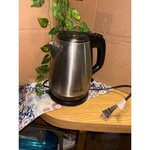 Cooks Stainless Steel Electric Kettle 1500W Silver Cord KE4015-UL Used. Price: $30.00.