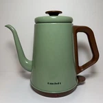 Dmofwhi Electric Gooseneck Kettle Only 1L Green Brown Stainless Steel D-GNK902 Used. Price: $24.99.