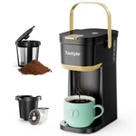 Tastyle Single Serve One Cup Coffee Maker Blackstainless Steel 120V Used. Price: $46.98.