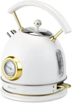Retro Electric Kettle Stainless Steel, 1.8L Tea Water Boiler, 1500W Fast Quiet New. Price: $89.99.