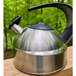 Vintage Chantal Stainless Steel Whistling Kettle - 1.7 Qt Stovetop Teapot Used. Price: $39.99.