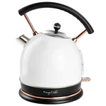 Megachef White & Rose Gold 1.8 1500W Half Circle Retro Electric Tea Kettle New. Price: $64.30.