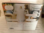 Beautiful 1L Electric Gooseneck Kettle White Stainless Steel Cordless 1200W New. Price: $44.00.