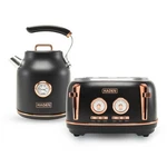 Haden Dorset Electric Water Kettle & 4 Slice Wide Slot Toaster, Black Copper New. Price: $193.99.