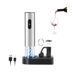 Electric Wine Opener Set By Elmway - Rechargeable Corkscrew Bottle ... Fast Ship New. Price: $24.39.
