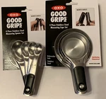 Oxo Stainless Steel Measuring Cups Spoons Set 8 Piece Magnetized Handle New. Price: $49.00.