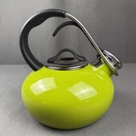 Chantal Classic Loop Steel Enamel Whistling Tea Kettle 1.8 Qt 70'S Bright Green Used. Price: $29.99.
