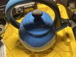 Creuset 1.6 Qt 1.5L Kettle Whistler Teapot Blue - Used. Price: $25.00.