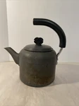 Calphalon Metal Tea Pot Kettle Made Ireland Anodized 2 Qt Celtic Finial Look Used. Price: $29.33.