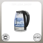 Hamilton Beach Temperature-control Electric Glass Kettle, Tea & Water New. Price: $31.99.