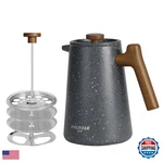 Poliviar 7379 French Press Coffee Maker 34 Oz Real Wood New. Price: $68.78.