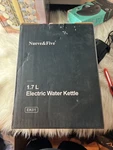 Nueve & Five Electric Water Kettle New In Box Open. Price: $25.00.
