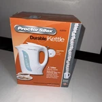 Proctor Silex Durable Kettle 1 Liter K2070Y Electric, Auto Shut-off, New In Box. Price: $9.43.