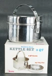 Olicamp Stainless Steel 2 Quart Kettle Set Fry Pan Survival Nos Korea New. Price: $83.16.