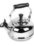 Creuset Stainless Steel Whistling Stovetop Tea Kettle 1.7 Qt New Box. Price: $76.50.