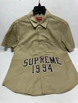 Supreme 20STAINLESS Steel Hashish Arc Logo S/s Work Shirt Tops Beige Pre-owned. Price: $125.00.