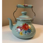 Pioneer Woman Breezy Blossom Stove Top Kettle 1.9 Qt Light Blue Floral Enamel New. Price: $25.99.
