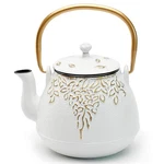 Kettle, Toptier Japanese Cast Iron Teapot With Infuser For Loose Leaf And... New. Price: $74.99.
