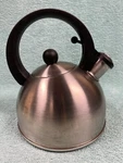 Copco Escort Whistling Tea Kettle Pot Stainless Steel 4 Cup (1.5 Qt.) Small Used. Price: $11.00.