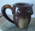 Gibson Brown Red Stoneware 3D Figural Fox Tail Handle Tea Coffee Mug 18OZ Used. Price: $11.00.
