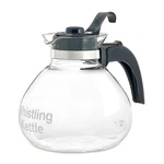Cafe Brew Glass 12 Cup Stove Top Whistling Tea Kettle New. Price: $30.99.