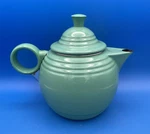Vintage Mcm Fiesta Copco Teapot Kettle Light Green Enamel Metal Hlc Used. Price: $22.00.