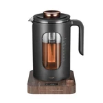 Electric Tea Kettle, Intasting Glass With 1.1 Quarts, Wood New. Price: $155.90.