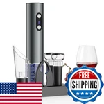 Newise Rechargeable Electric Wine Gift Set: Opener, Aerator, Vacuum. Price: $58.39.
