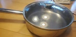 Wolfgang Puck 18-10 Stainless Steel Frying Pan W/ Lid 11" Skillet Chicken Fryer Used. Price: $36.99.