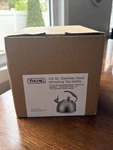 Viking 2.6 Qt Stainless Steel Whistling Tea Kettle Pot New. Price: $129.00.