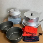 Trangia Mess Kit TR-401124 Stainless Knob Kettle 0.9L TR-SN324 Two Saucepans Used. Price: $197.73.