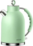 Ascot Electric Kettle, Stainless Steel Tea Boiler 1.6QT 1500W Retro Heate... New. Price: $74.35.