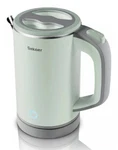 Sekaer Model V-01 600W Travel Electric Tea Kettle 4CUP, Stainless Steel, Green Open. Price: $29.95.